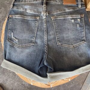 Judy Blue Tummy Control Denim Jean Shorts Size Large NWT